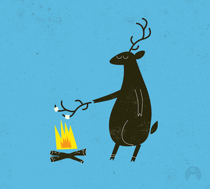 brock davis illustration deer