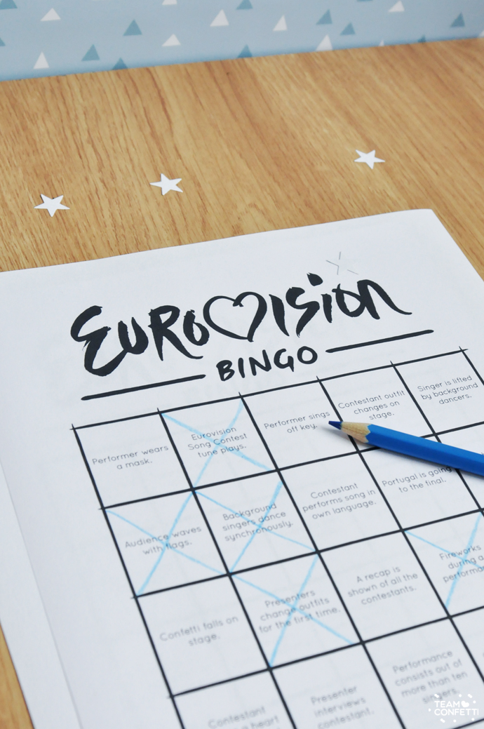 eurovision song contest bingo