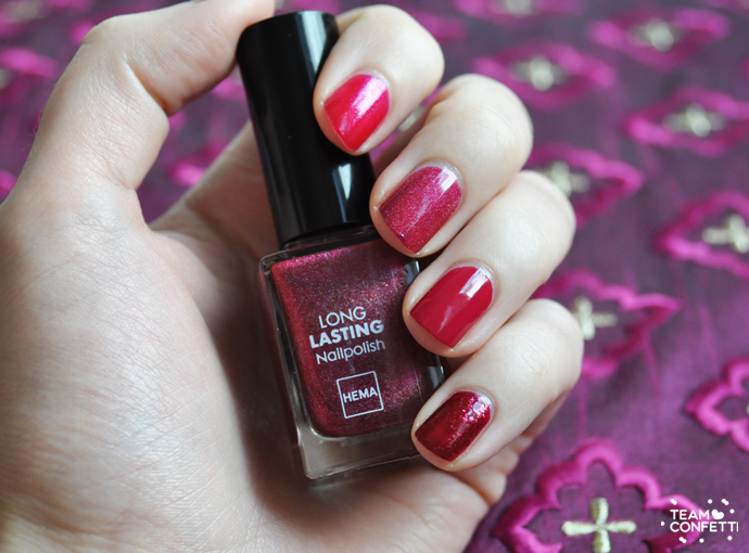 hema long lasting sparkly red