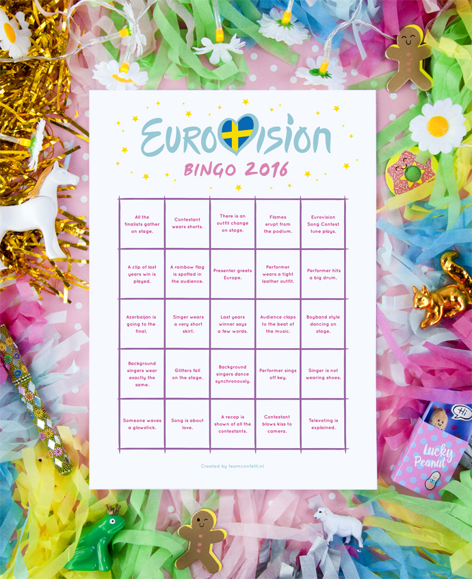 eurovision bingo 1