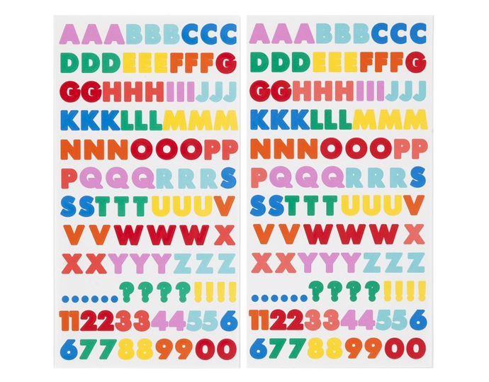 letter stickers