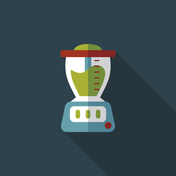 juice machine flat icon with long shadow,eps10