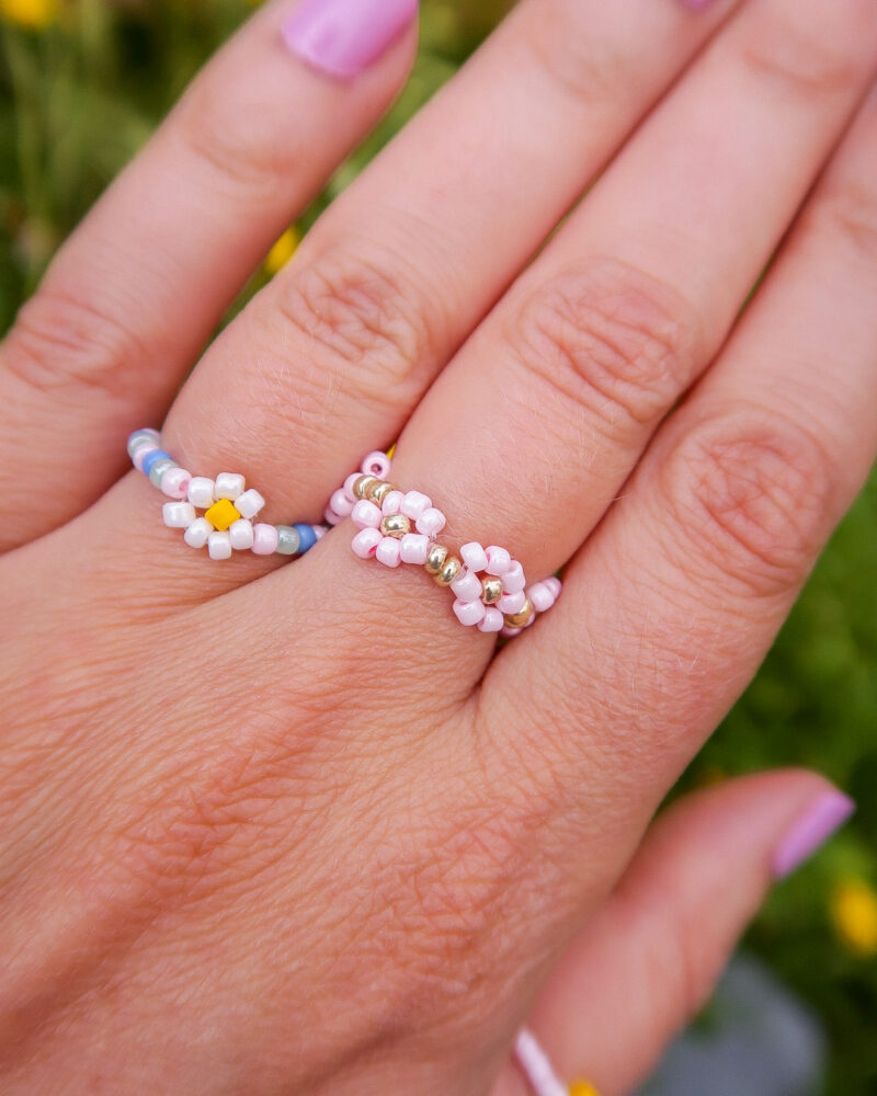 daisy ring - multi pink - Afbeelding 3