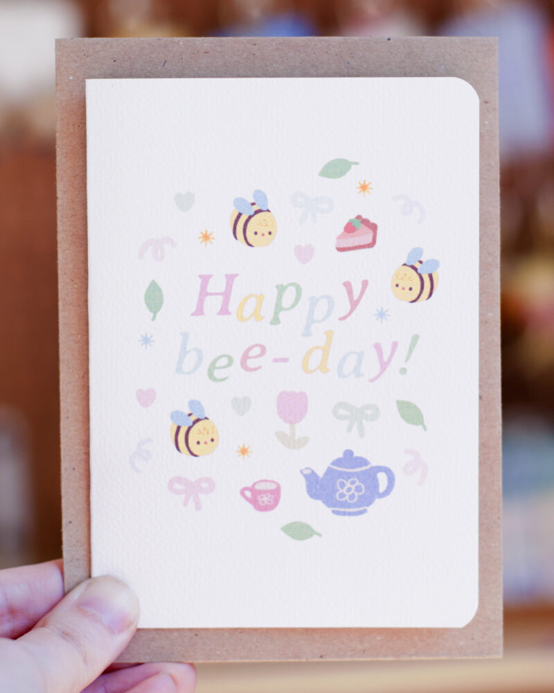 kaart - happy bee-day