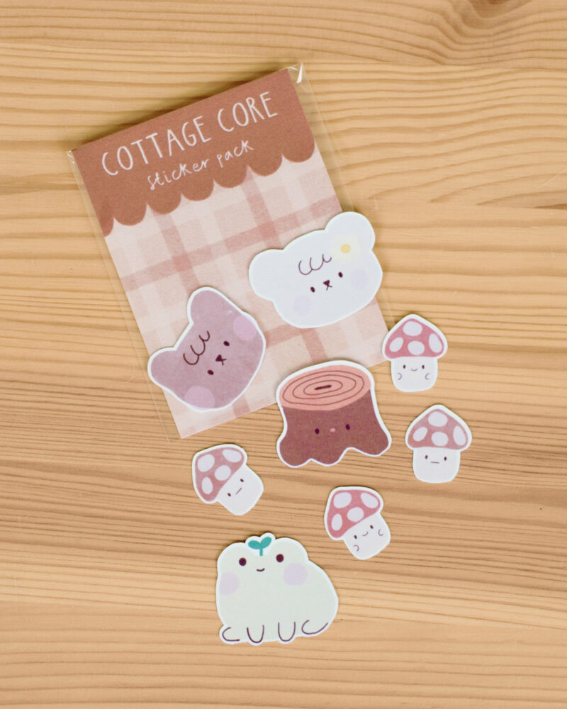 sticker pack - cottage core