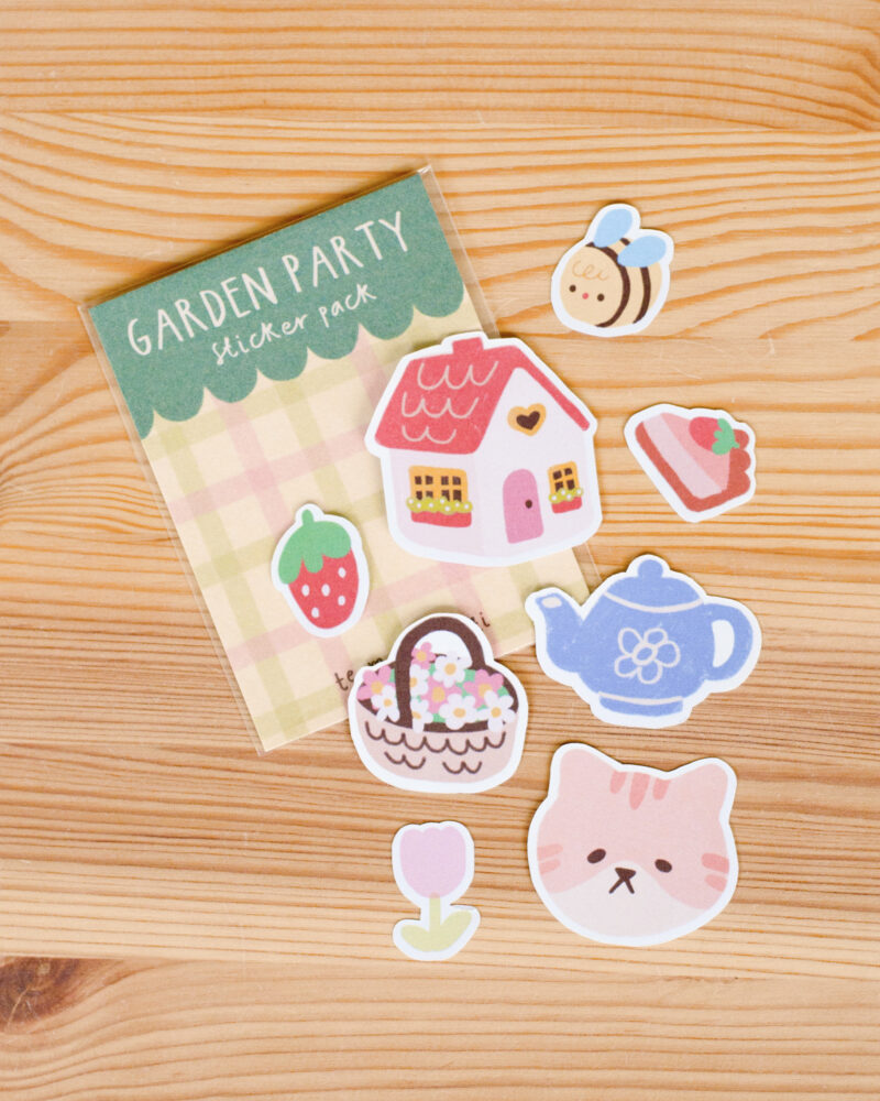 sticker pack - garden party