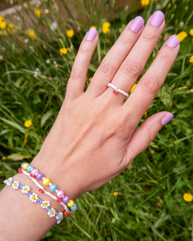 pearl bracelet - rainbow - Afbeelding 4