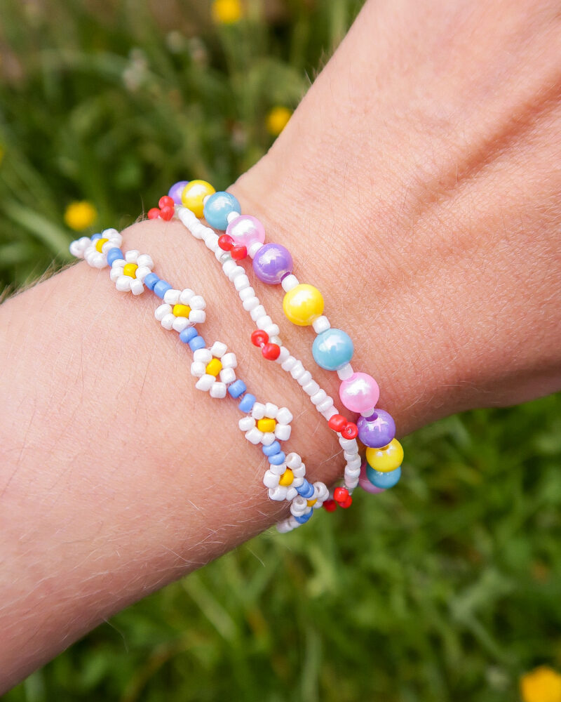 pearl bracelet - rainbow - Afbeelding 3